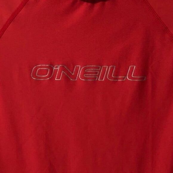 O’Neill Swim Body Shirt Performance Fit Ultraviolet Protection Short Sleeve Red - Picture 2 of 9
